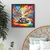 Instrument de musique color&eacute; tambour set-perceuse ronde peinture diamant-40 * 40cm