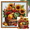 Sunflower Fruit Box-11CT Stamped Cross Stitch 40*40cm/15.75*15.75in