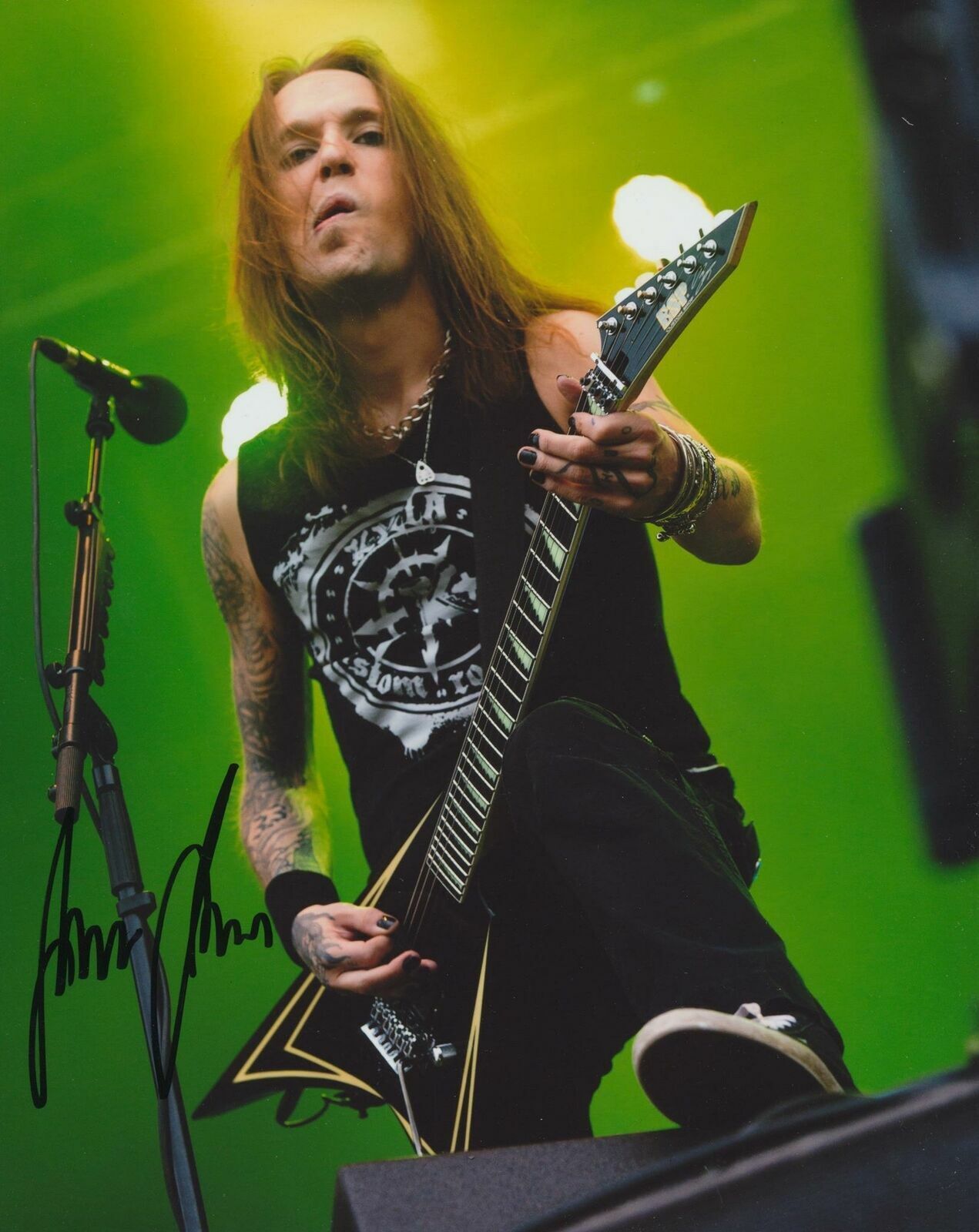 Alexi Laiho Autographed Signed 8x10 ( Children of Bodom ) Photo Poster painting REPRINT