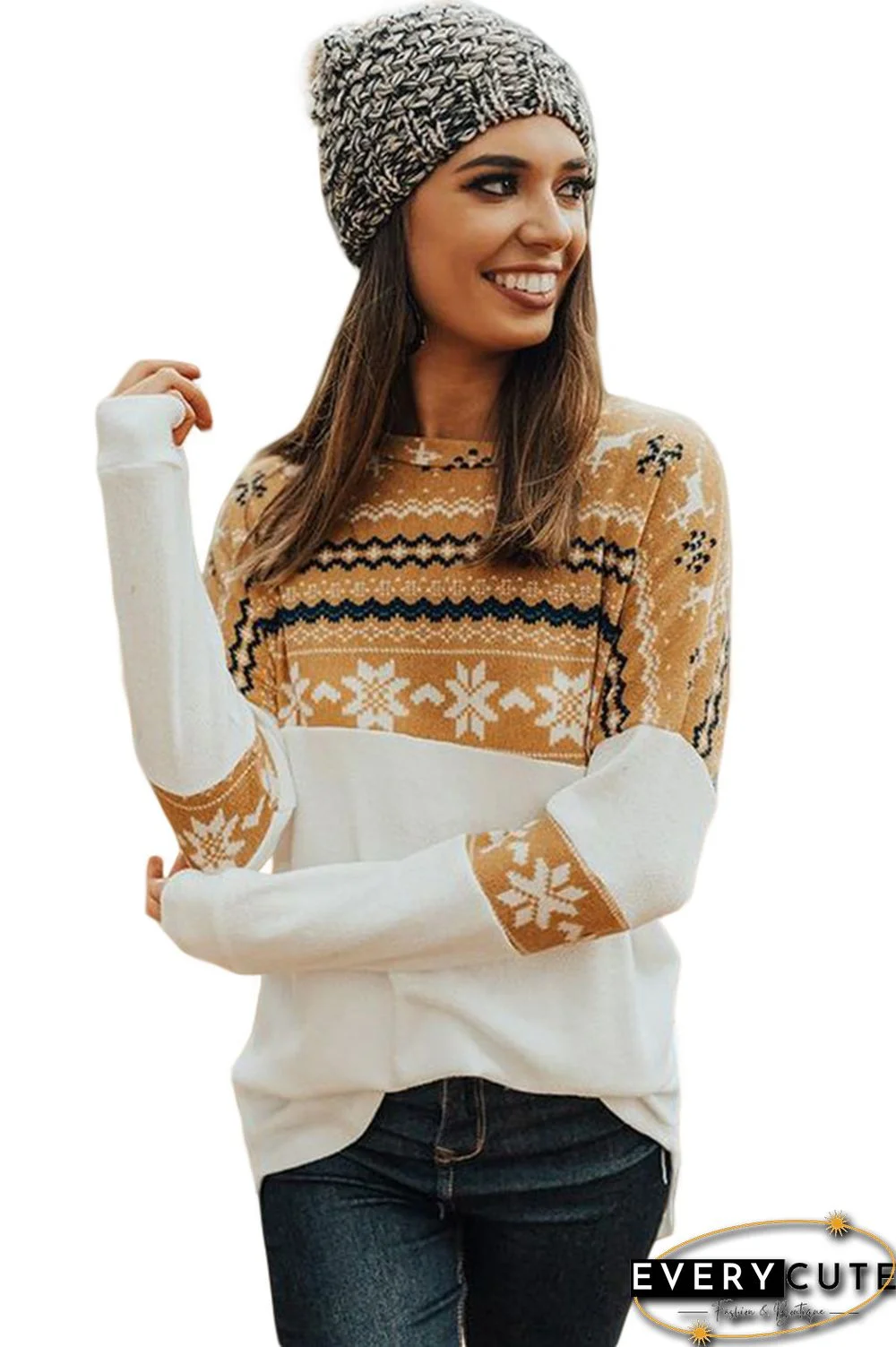 Yellow On Santa's Nice List Shift Blouse