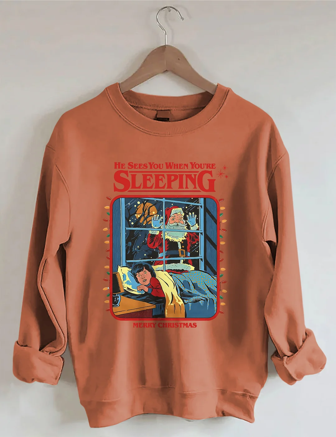 Vintage Creepy Santa Claus Sweatshirt