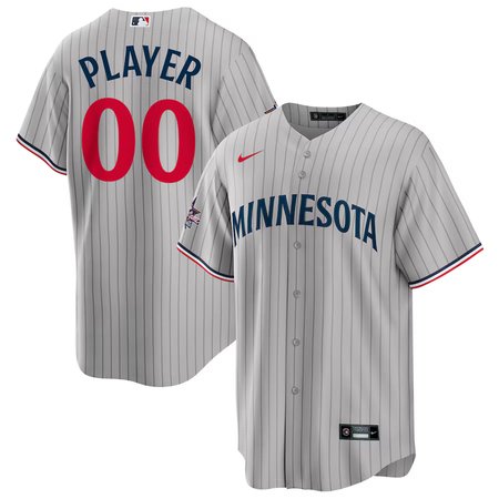 Youth Minnesota Twins Gray 2025 MLB All-Star Game Away Custom Replica Jersey