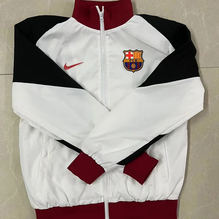 25/26 Barcelona White Windbreaker Jacket