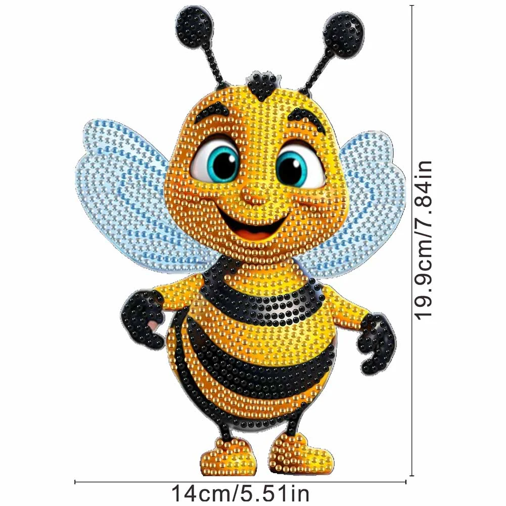 DIY Bee Acrylic Shaking Head Table Top Special Shaped Drill Diamond Painting Ornament Kits