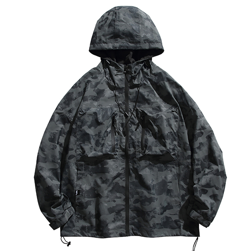 Outdoor Casual Camouflage Jacket Workwear Hooded Jacket