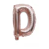 20PCS English Letters 16" Aluminum Film Golden Silver Rose Gold Balloons Birthday Party Decor