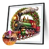 (40*40cm)Christmas Train - Full Round Drill Diamond Painting