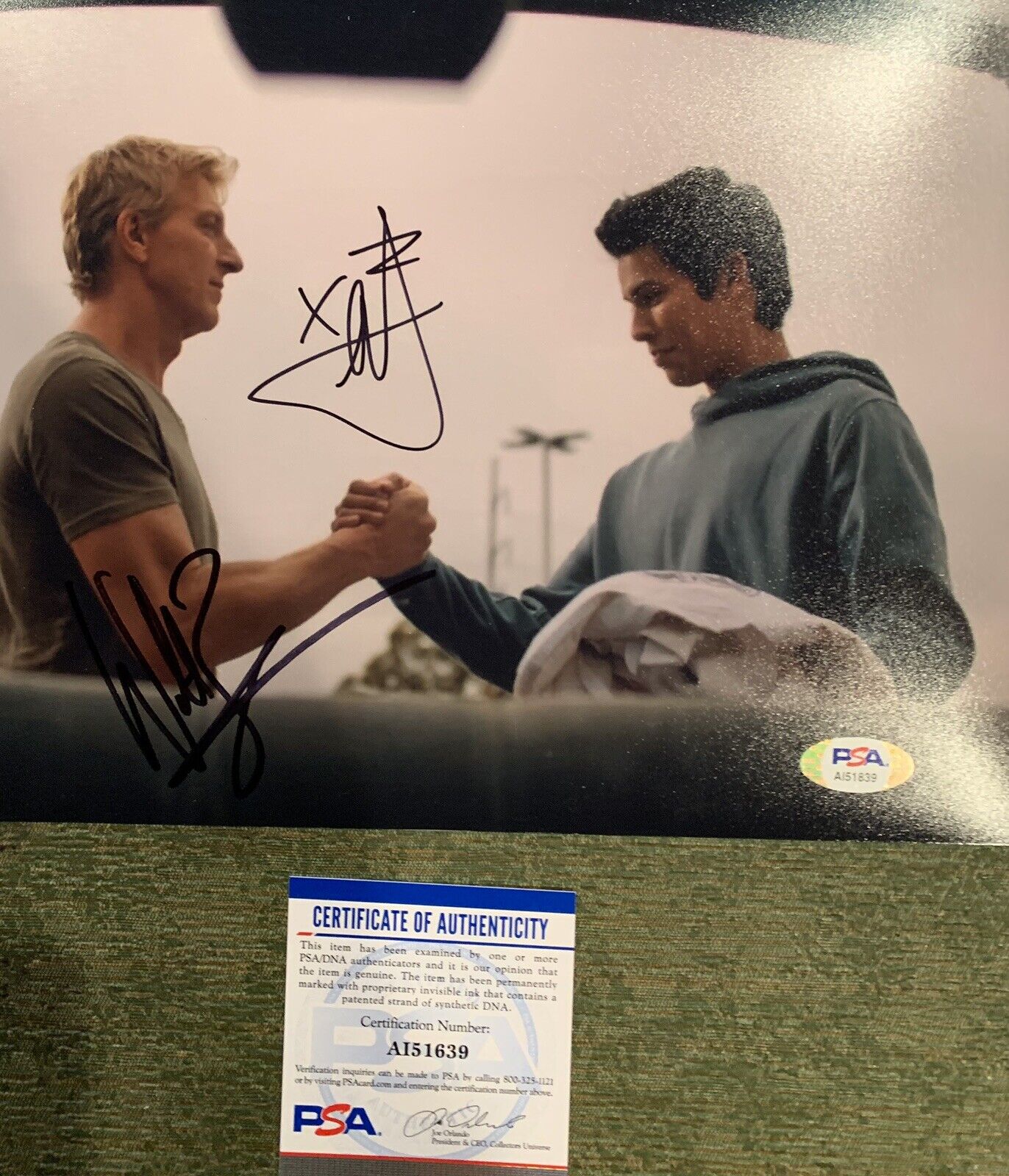 william zabka Xolo Maridue?a Signed 8x10 Photo Poster painting Pic Auto Cobra Kai Psa/dna Coa