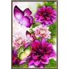 Flower Butterfly | Full Round Diamond Painting Kits