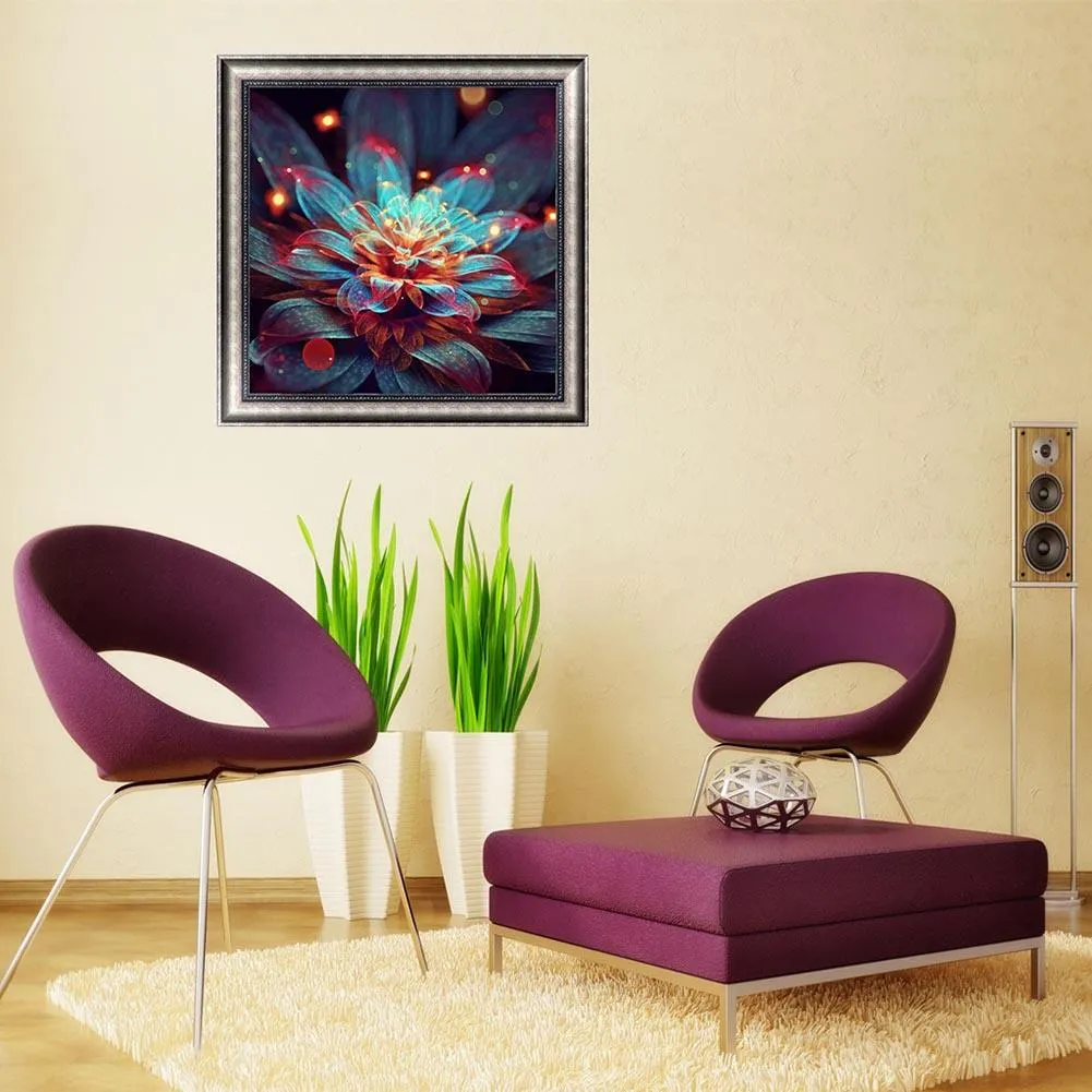 Partial Round Diamond Painting 30*30cm - Flower