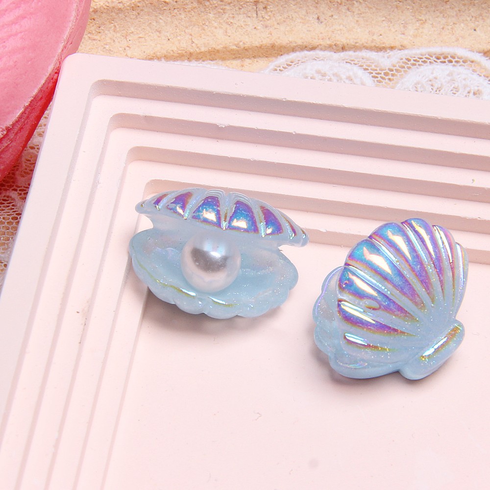 Mini Pearl Shell Resin Charms