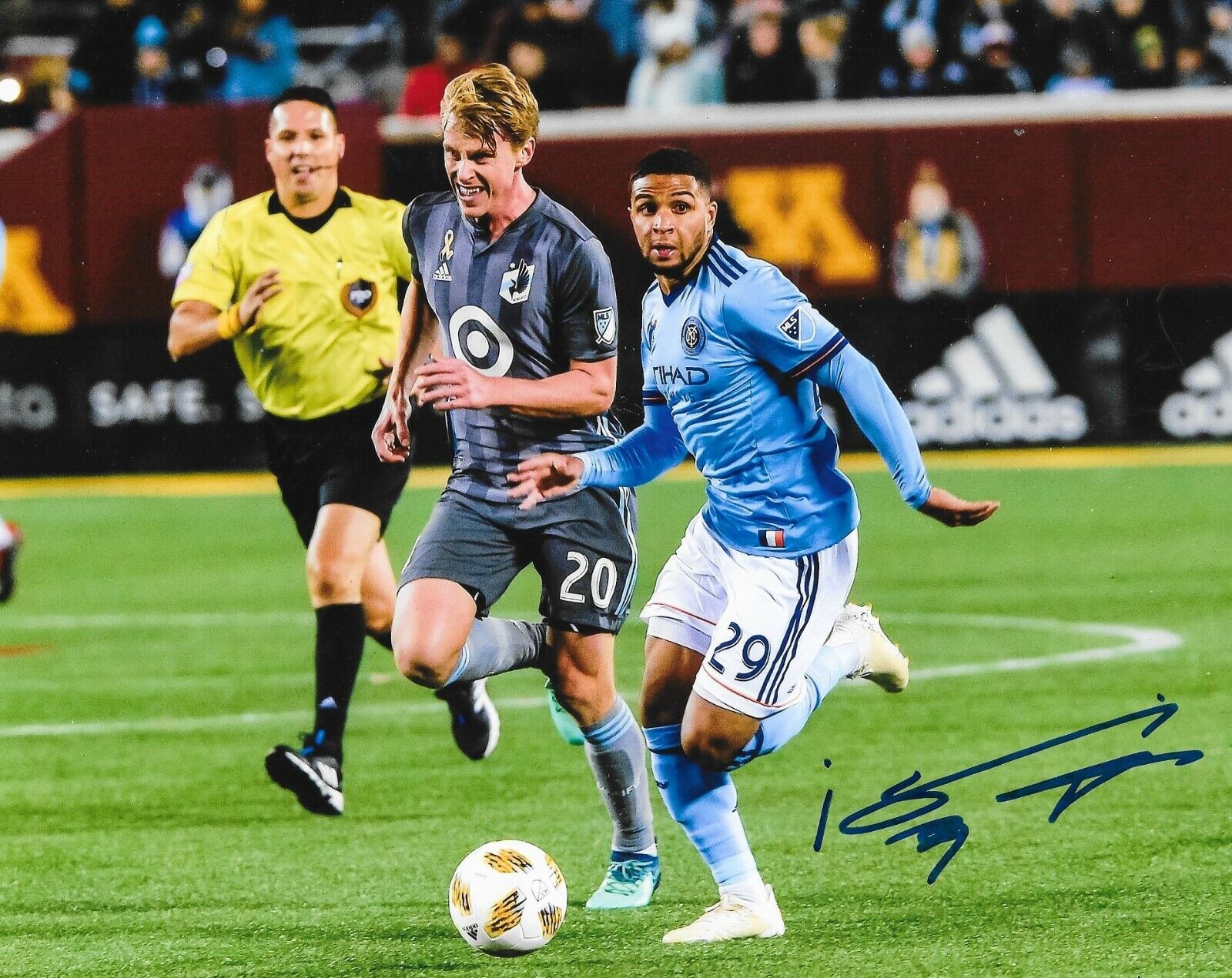 Ismael Tajouri-Shradi signed New York City FC 8x10 Photo Poster painting autographed NYCFC 2