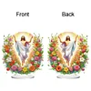 2D Flat Print DIY Flower Jesus Desktop Diamond Art Kits Double-Sided Table Decor