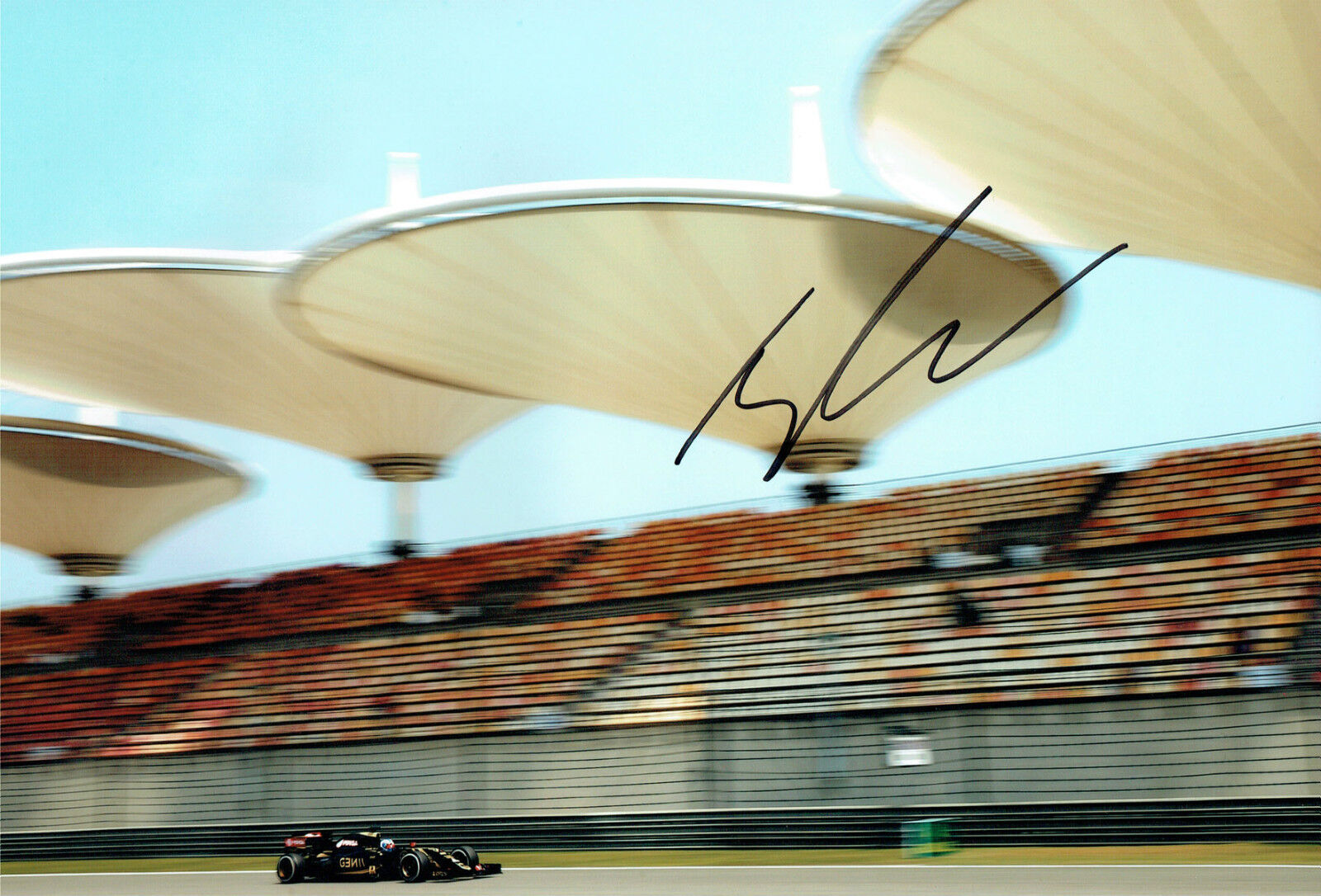 Jolyon PALMER Renault Driver SIGNED 12x8 Chinese F1 Photo Poster painting AFTAL Autograph COA