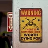 Warning - Vintage Metal Signs(12*16Inch) - Warning