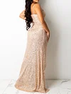 Fashion Beaded Decorate V-Neck Split-Side Sexy Maxi Dress