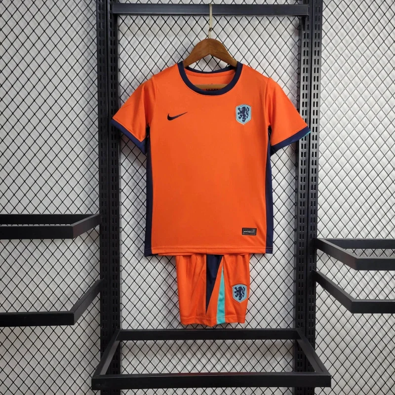 2024 Netherlands Home Kids Kit Football Jersey Thai Quality