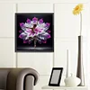 Fille Aux Fleurs-Perceuse Ronde Peinture Diamant-40*40CM