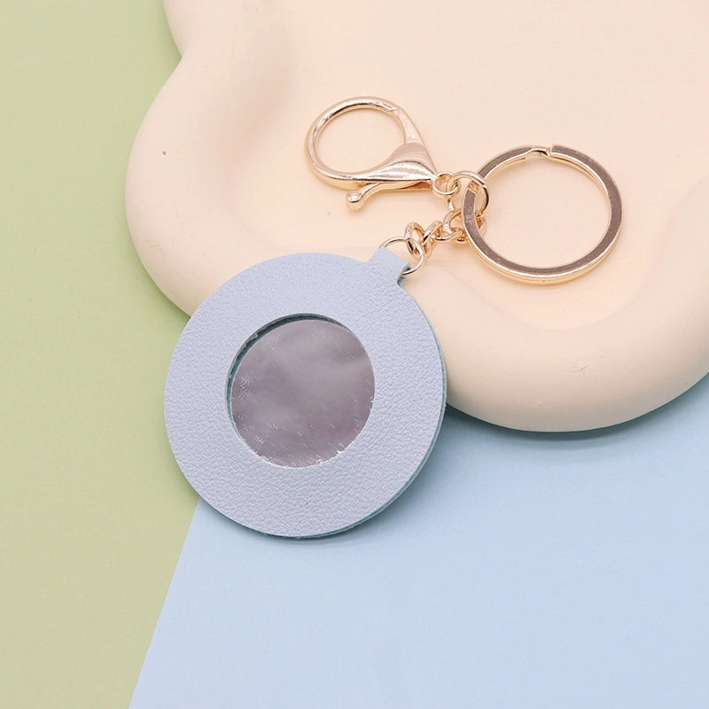 Minimalist Flower Pu Leather Women’s Keychain