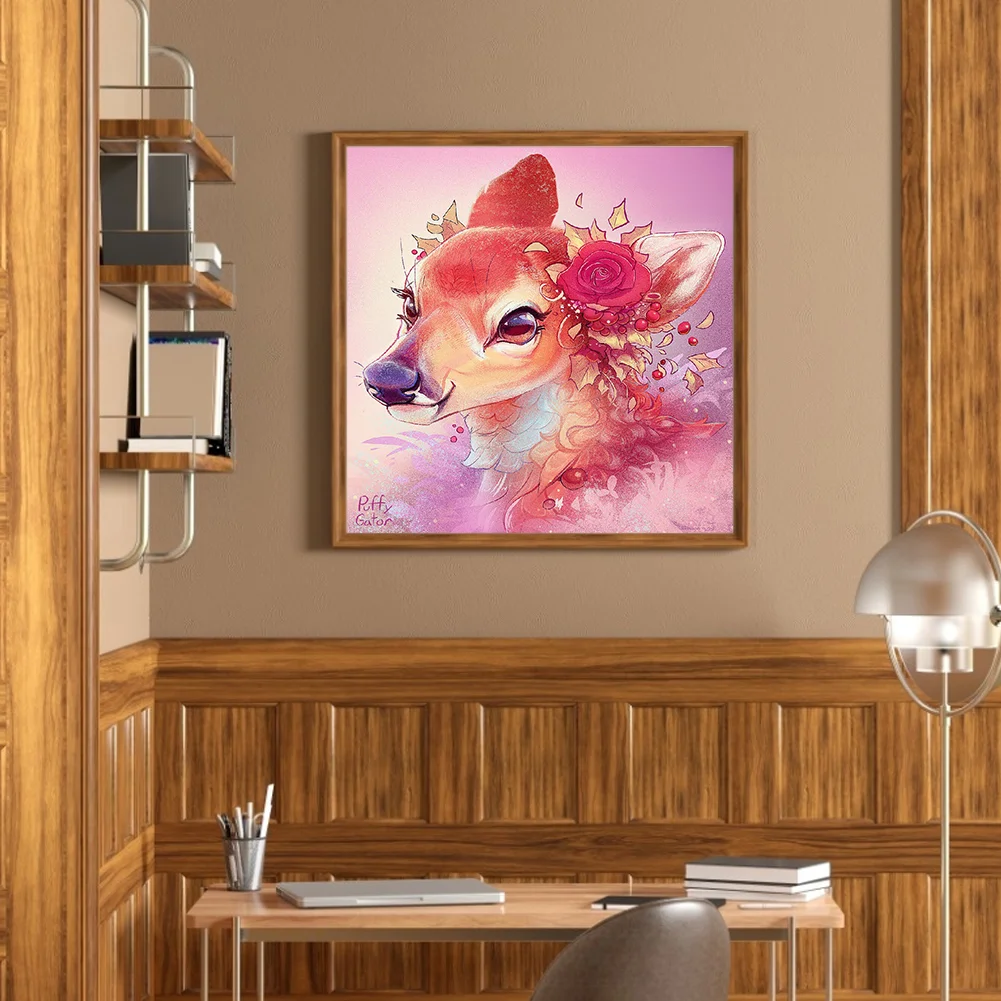 Full Round Diamond Painting 40*40cm - Giraffe