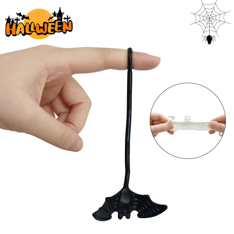 New Soft Toy Elastic Death Bat Halloween Creative Trick Climbing Wall Decompression Sticky Toy