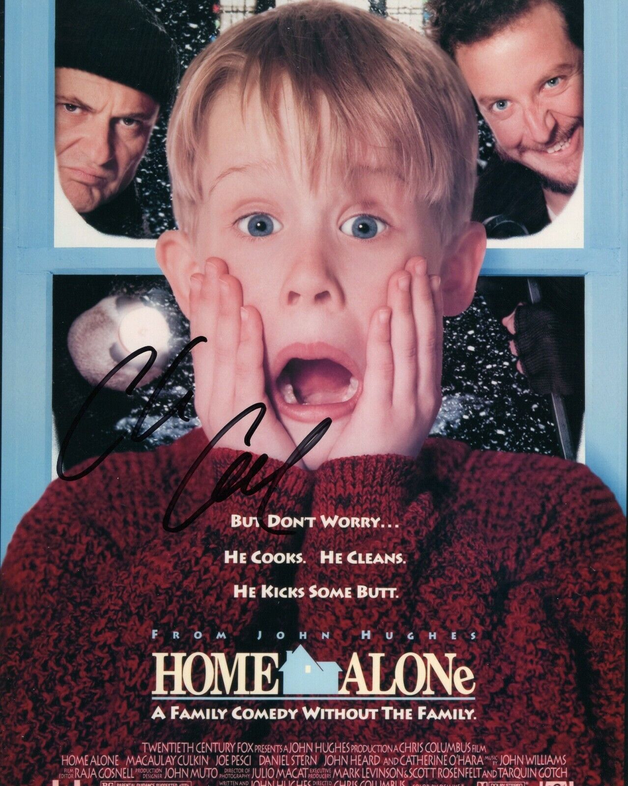 Chris Columbus Signed Home Alone Movie Director 8x10 Photo Poster painting w/COA