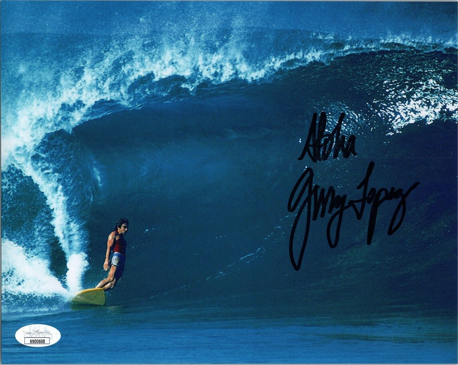 GERRY LOPEZ Authentic Hand-Signed Mr. Pipeline ~ SURFING