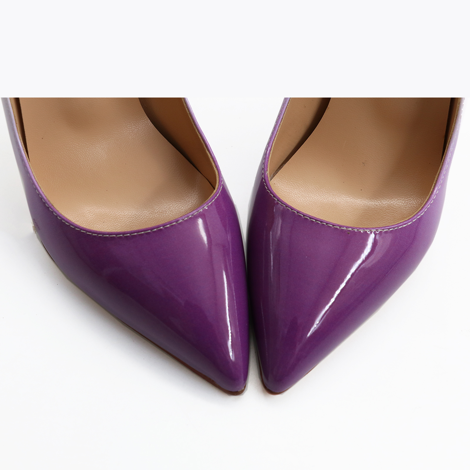 120mm Women's Wedding Partre Red Bottom Gradient High Heels Fashion Pumps Patent Shoes-MERUMOTE