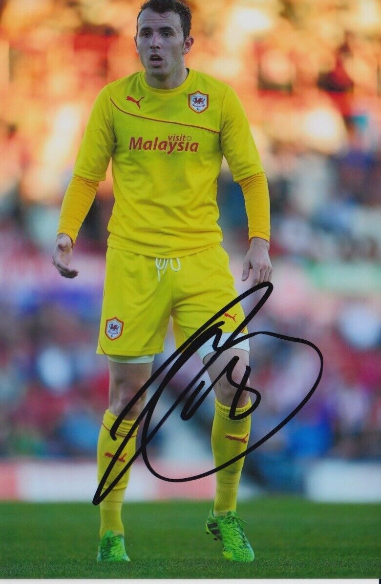 CARDIFF CITY HAND SIGNED JORDON MUTCH 6X4 Photo Poster painting 1.