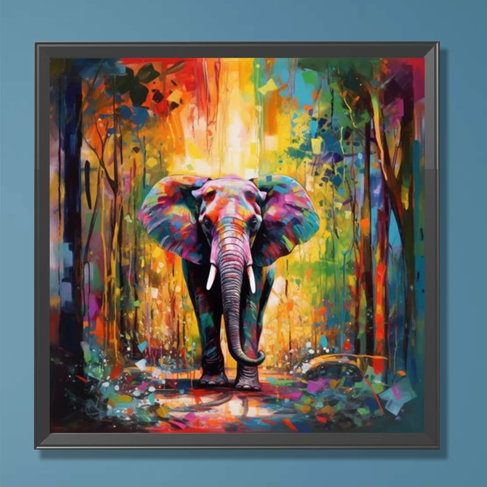 Diamond Painting - Full Round Drill - Elephant(Canvas|30*30cm)
