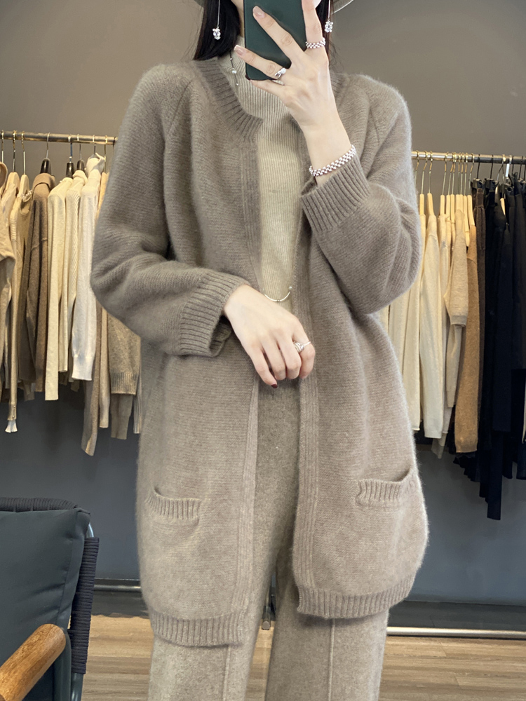 Idiatimes Spring Casual Outfits – Long Style Cardigan Casual Loose Sweater  