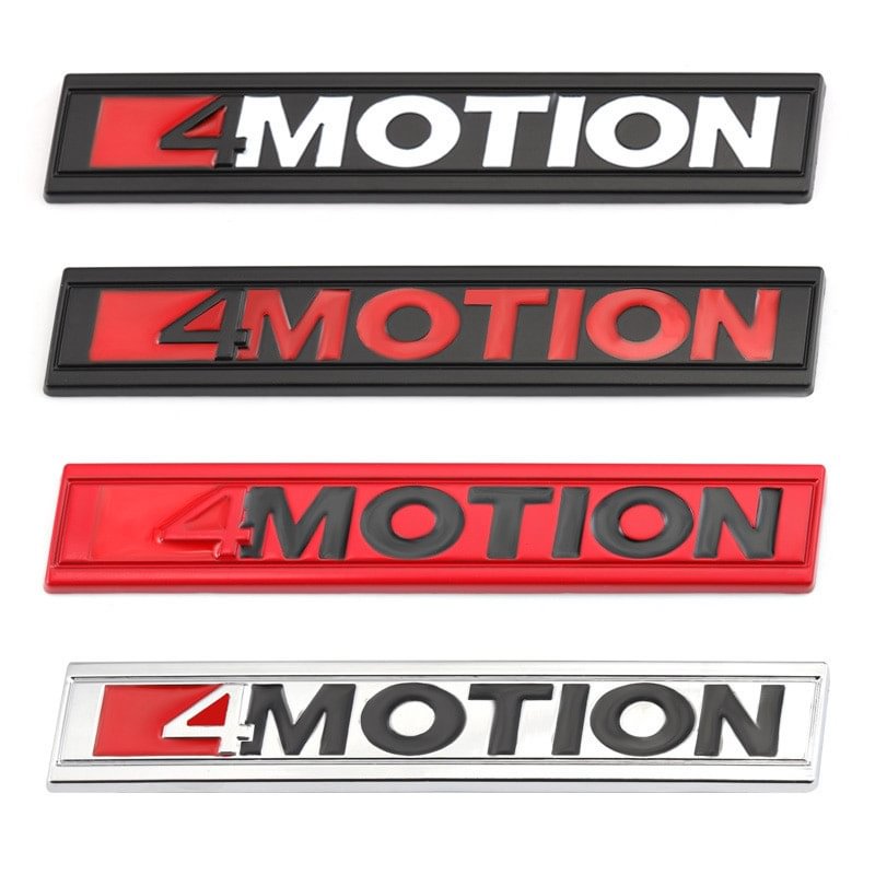 4 Motion Stickers Emblem Badge Decals Front Hood Grille for Volkswagen voiturehub dxncar