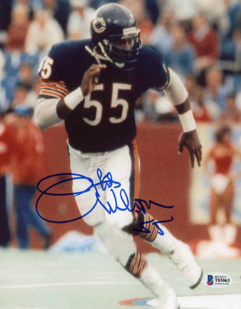 Otis Wilson Signed Bears 8x10 Photo Poster painting (Beckett COA) NFL