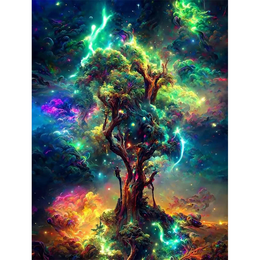 Diamond Painting - Full Round/Square Drill - Colorful Tree(40*50 - 50*60cm)