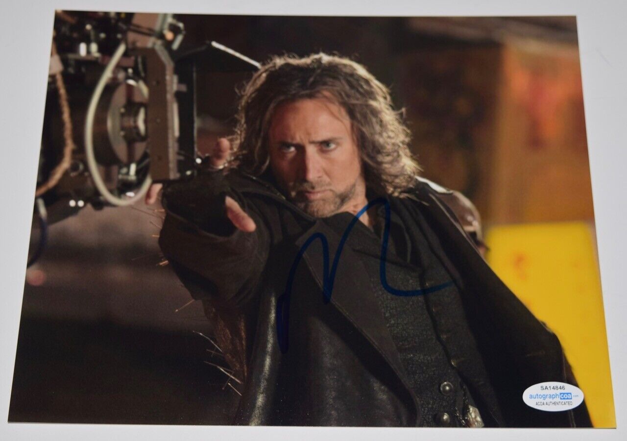 Nicolas Cage Signed Autographed 8x10 Photo Poster painting The Sorcerer's Apprentice ACOA COA