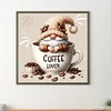 Diamond Painting-DIY Full Round Drill Coffee Gnome