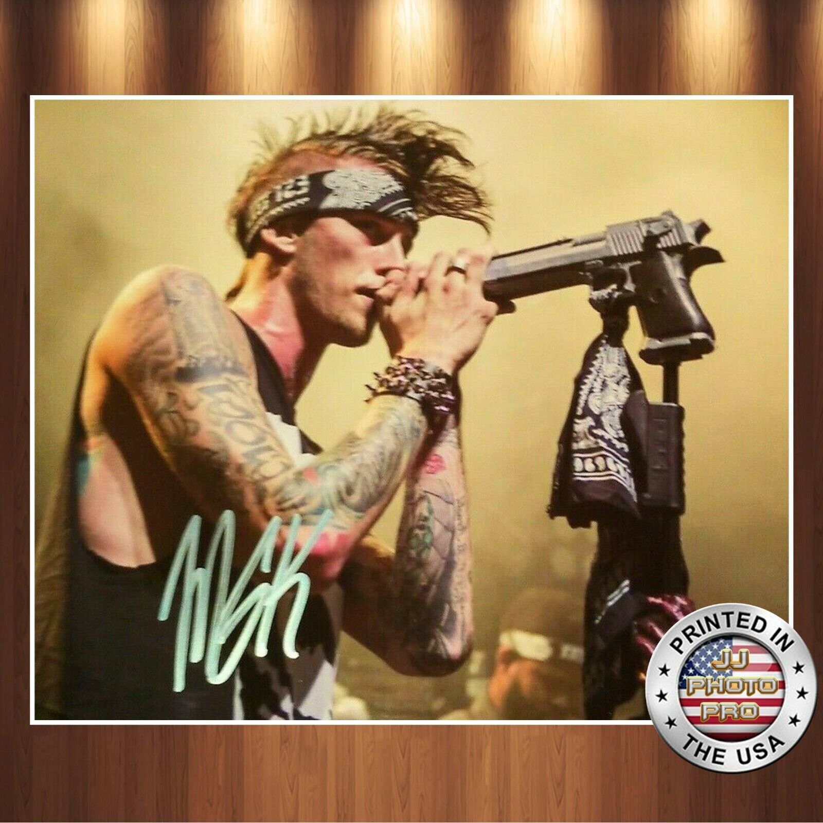 Machine Gun Kelly Autographed Signed 8x10 Photo Poster painting REPRINT