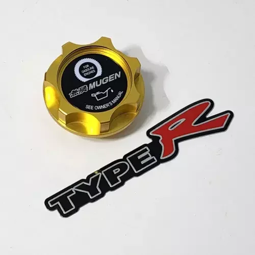 Dronehint GOLD BILLET ALUMINUM OIL FILLER CAP FOR HONDA ACCORD FD2 TYPE-R RACING JDM (For: Acura) Parts