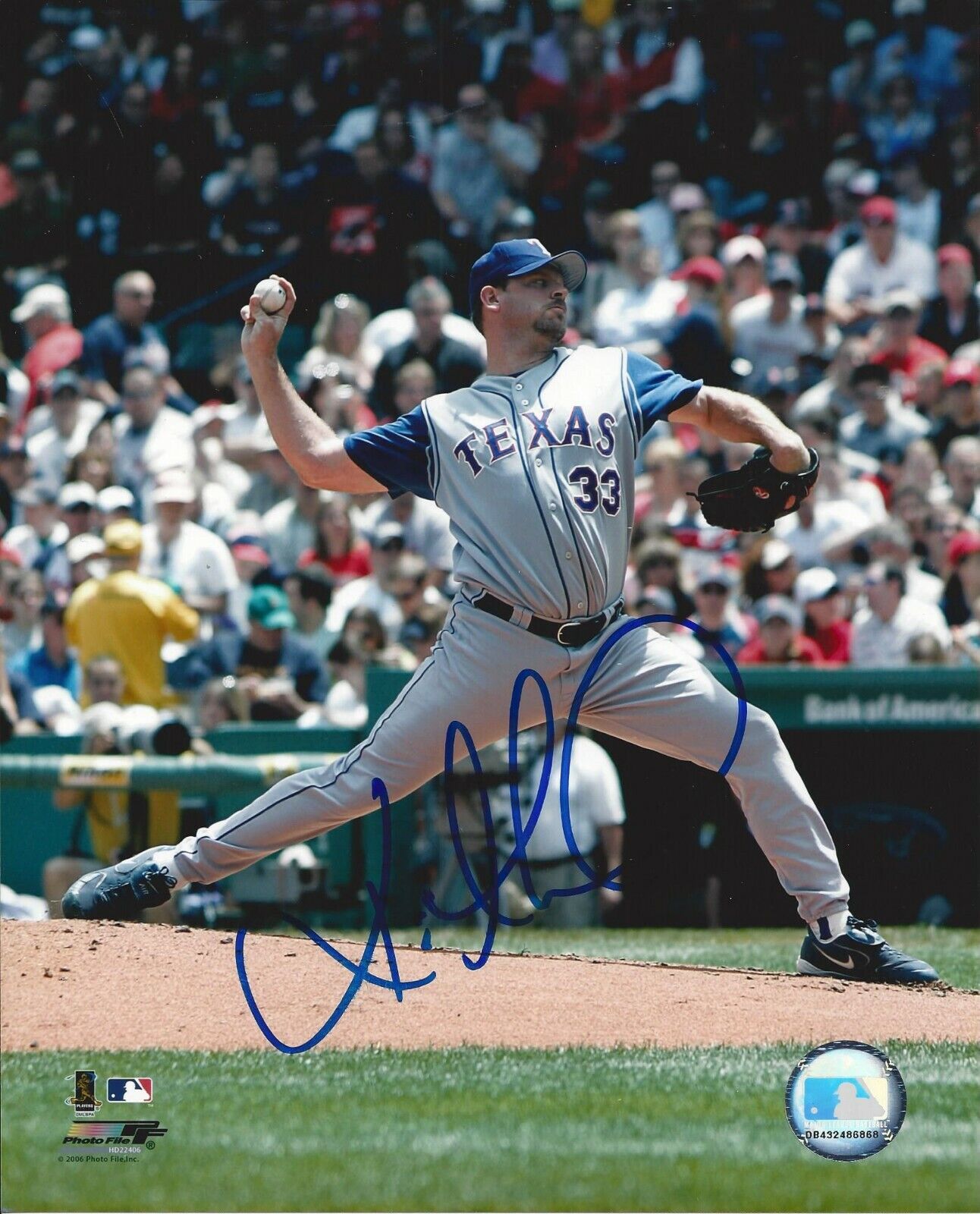 Kevin Millwood Autographed 8x10 Texas Rangers#S1039