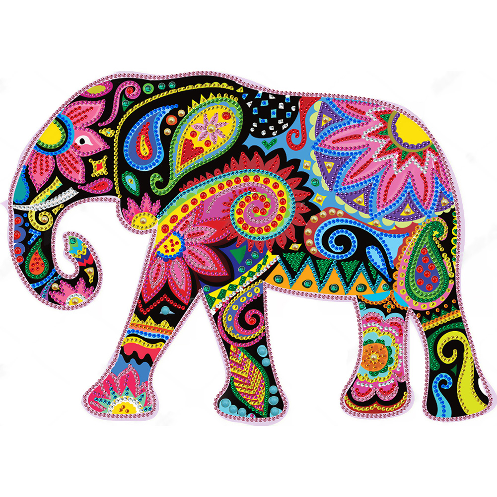 

40*30CM - Special Shaped Diamond Painting - Elephant, 501 Original