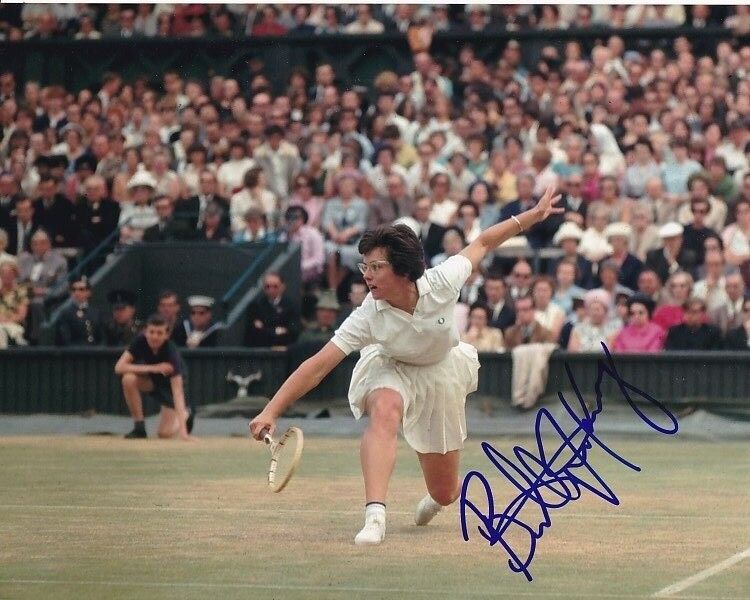 BILLIE JEAN KING Signed Autographed Photo Poster painting