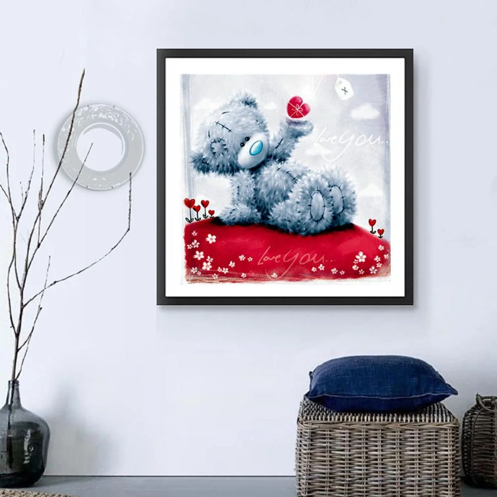 Full Round Diamond Painting 30*30cm - Care Bear