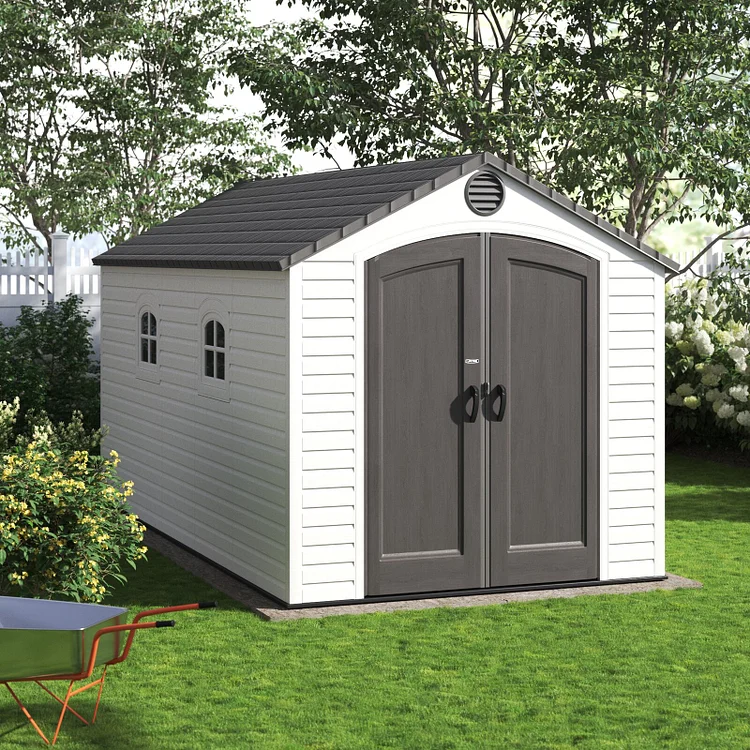 8 ft. W x 15 ft. D Plastic Storage Shed