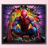 Spider Man Wall - 11CT Stamped Cross Stitch 50*45cm