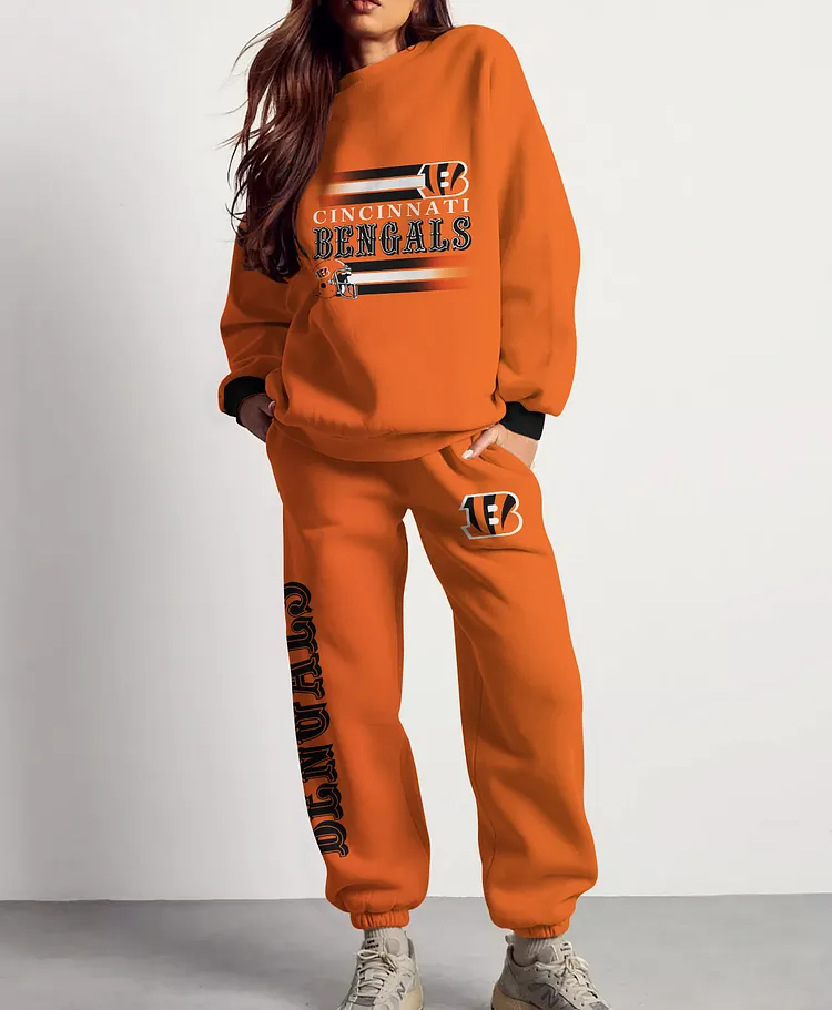 Cincinnati Bengals  3D sweatsuit and sweatpants 2 piece outfits