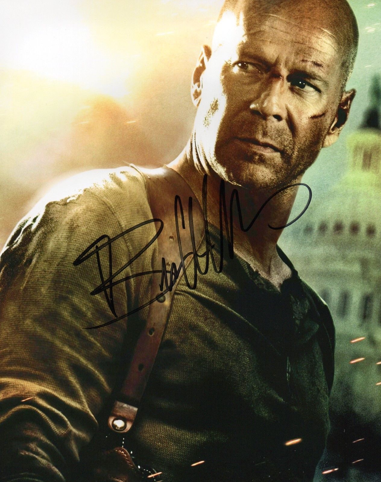 BRUCE WILLIS AUTOGRAPHED SIGNED A4 PP POSTER Photo Poster painting PRINT 10