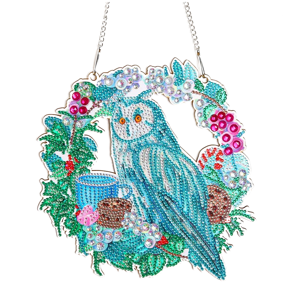 

Owl Wreath - 5D DIY Craft Pendant - 30*30CM, 501 Original