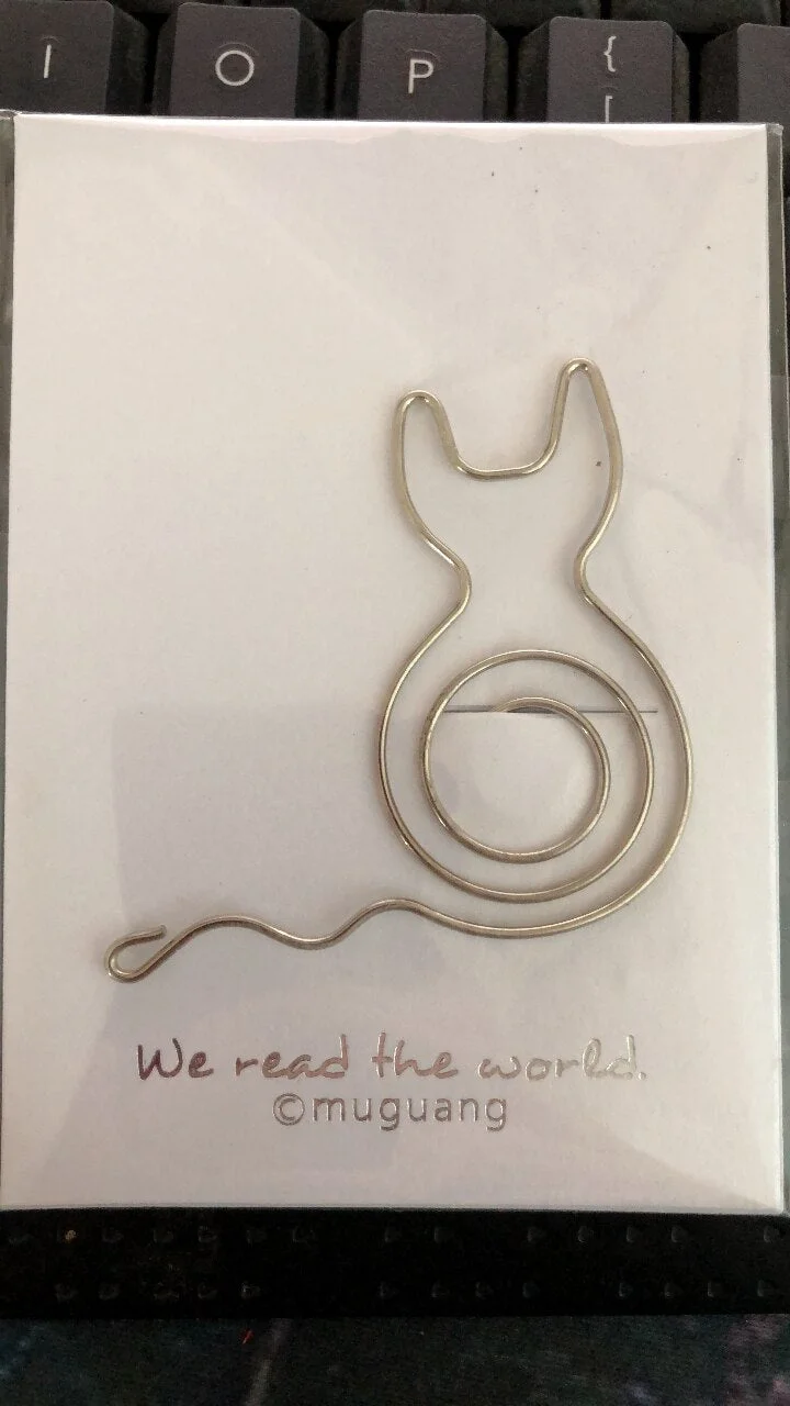 1 Pcs Animal Cat Bird Flowers Paper Clip Metal Books Stationery School Office Supply clothespins for photo decorative bookmark