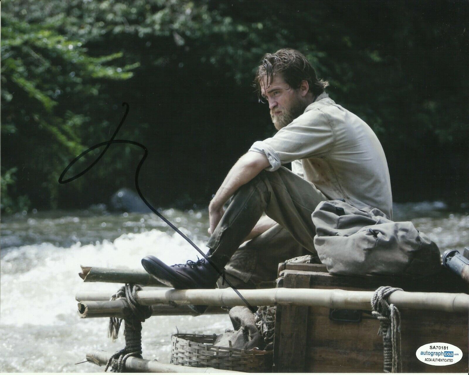 ROBERT PATTINSON SIGNED THE LOST CITY OF Z Photo Poster painting UACC REG 242 ALSO ACOA CERTIFIE