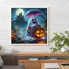 40x40cm Halloween Geist 5D DIY Vollbohrer Runde Diamond Malerei Kit Wohnkultur
